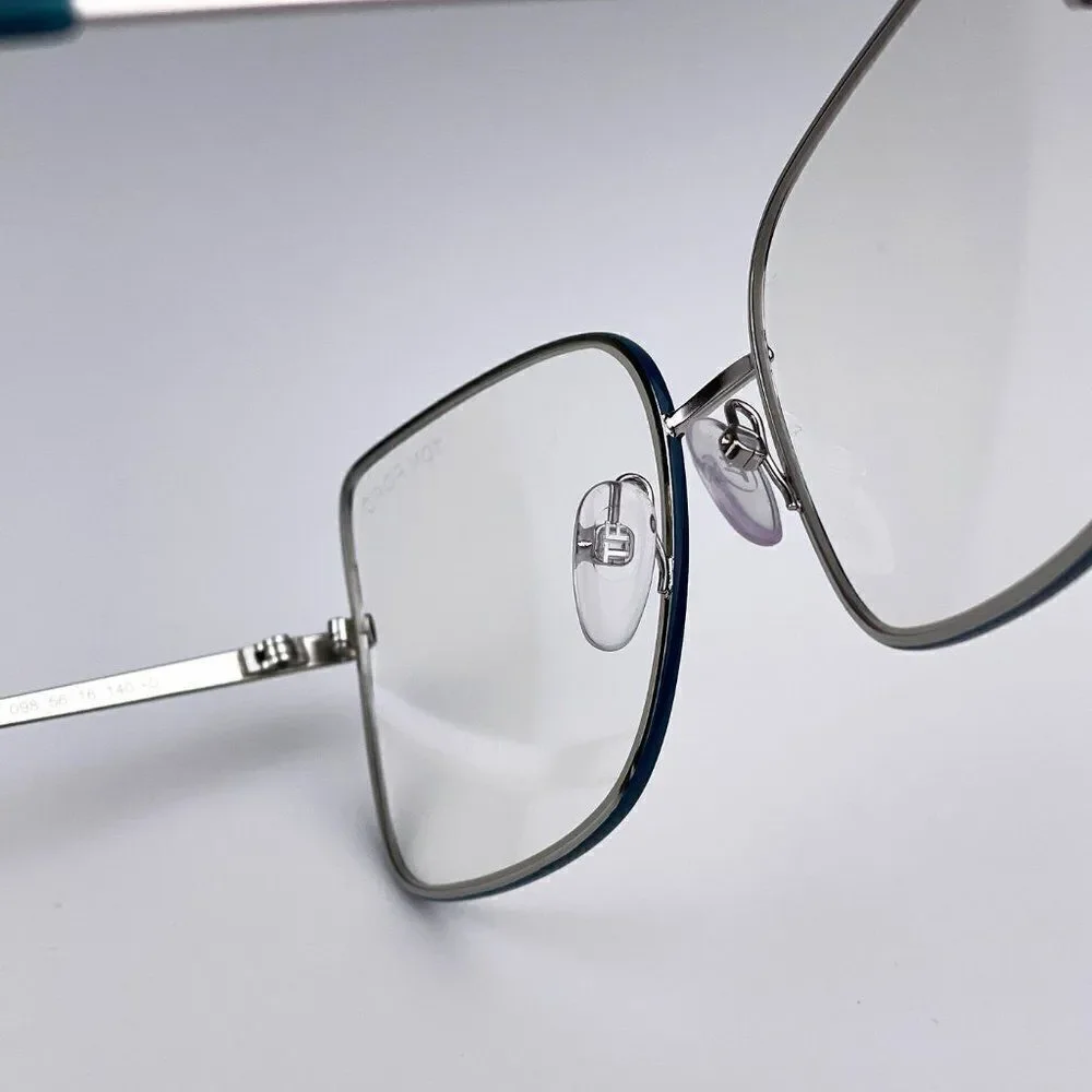 SALE! NEW TOM FORD FT5613-B 098 Butterfly Blue Block Metal Women Eyeglasses